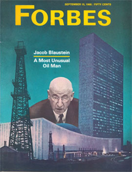 Jacob Blaustein on Forbes Magazine Cover